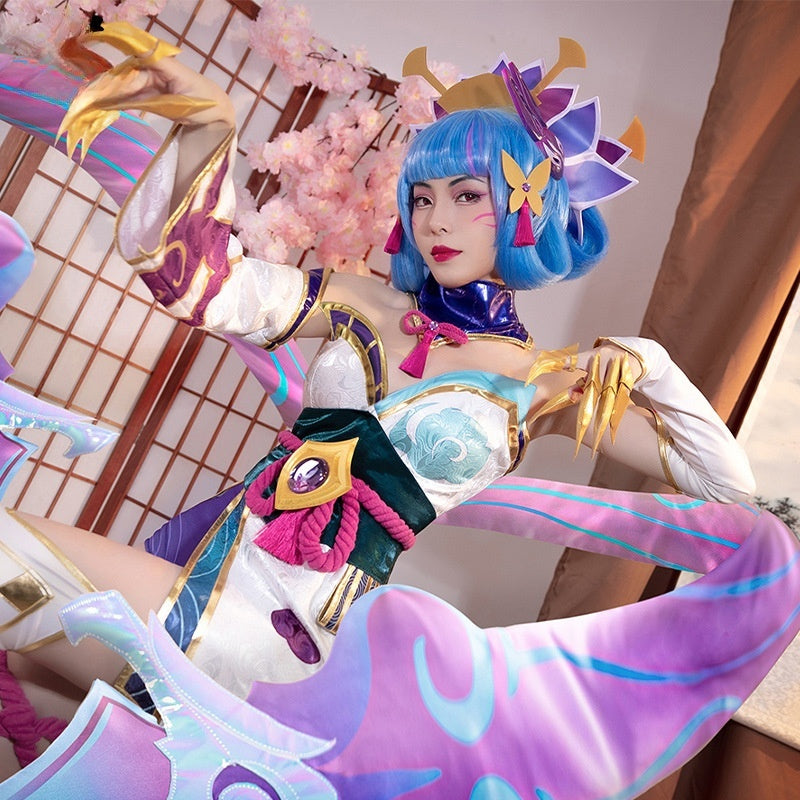 LOL League of Legends Soul Lotus Cinderella cosplay costume and style cosplay game costume