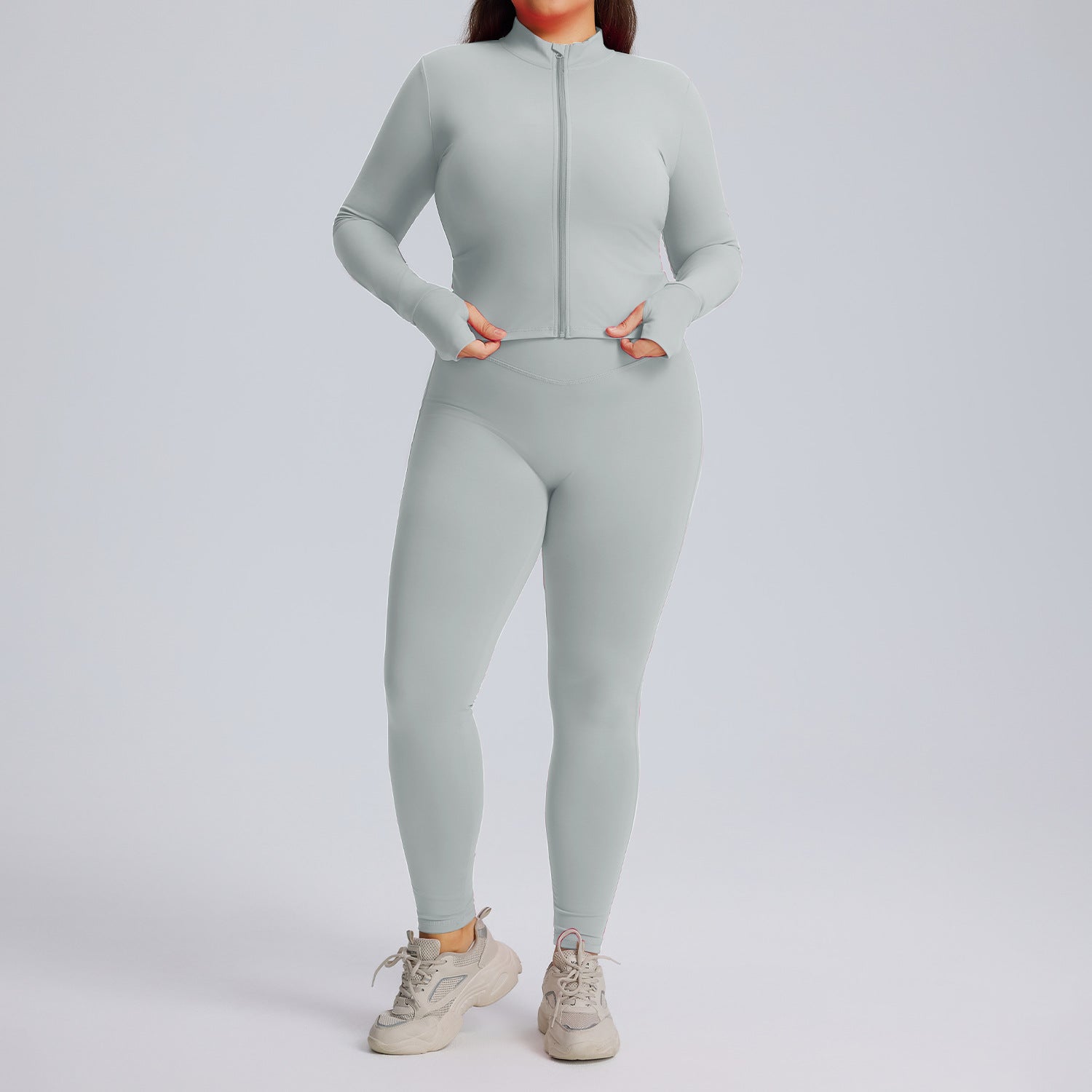 Women's Long Sleeved Yoga Suit Set