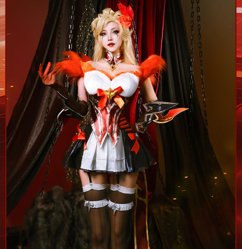 LOL League of Legends cosplay costume Western Shadow Evelyn cosplay costume anime game women's clothing set