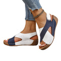 Hollow cross strap sandals
