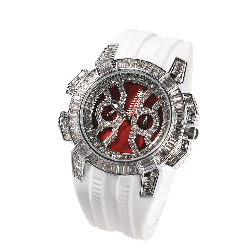 Gu Meng New Men's Watch Hip-Hop Tape Color Shel