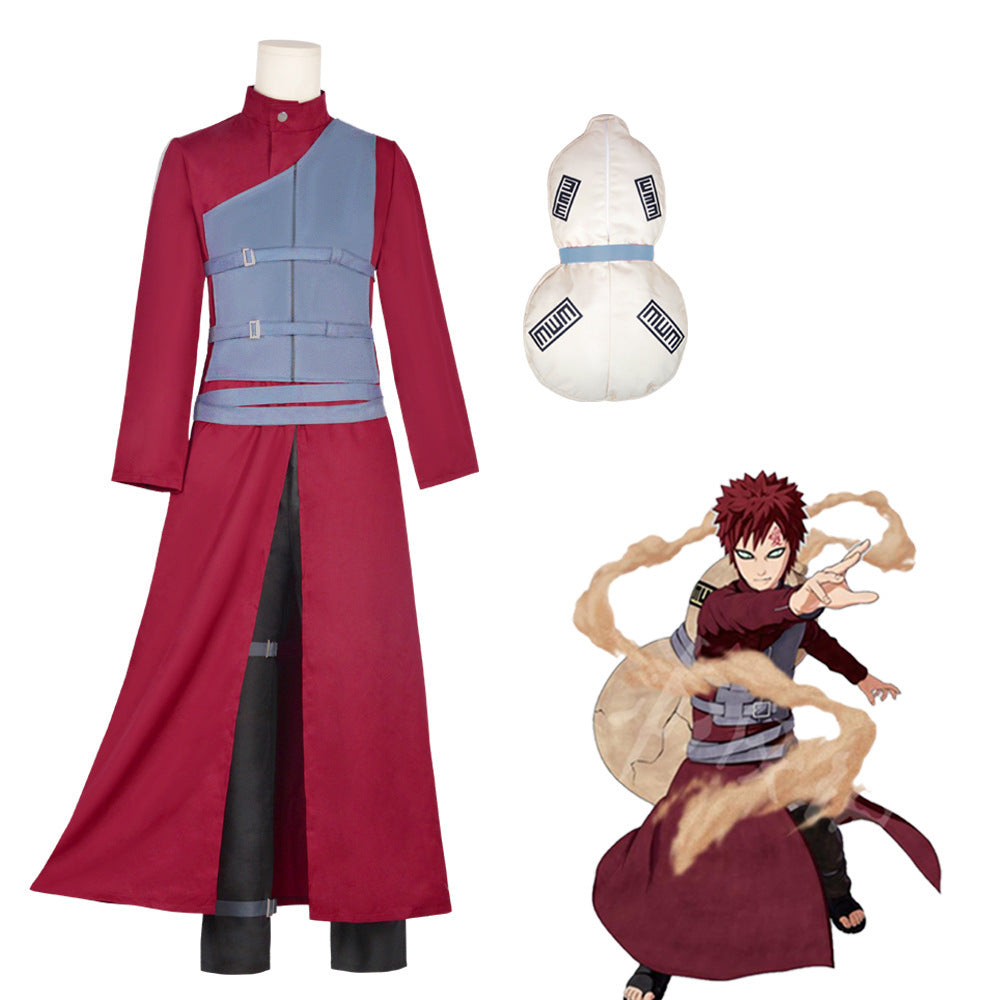 Naruto Gaara Cosplay Costume, Anime Gaara Outfit, Ready Stock for Halloween