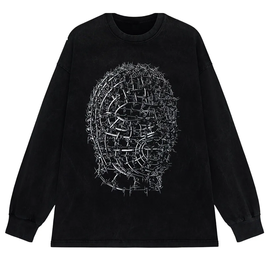 Gothic Vintage Grunge Y2K Oversized Anime T-Shirt-1