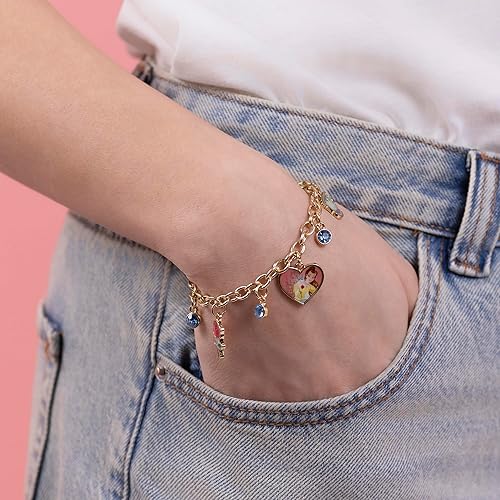 Disney Princess Yellow Gold Charm Bracelet-1
