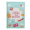 Travel around the world map passport protection cover passport clip PU passport cover