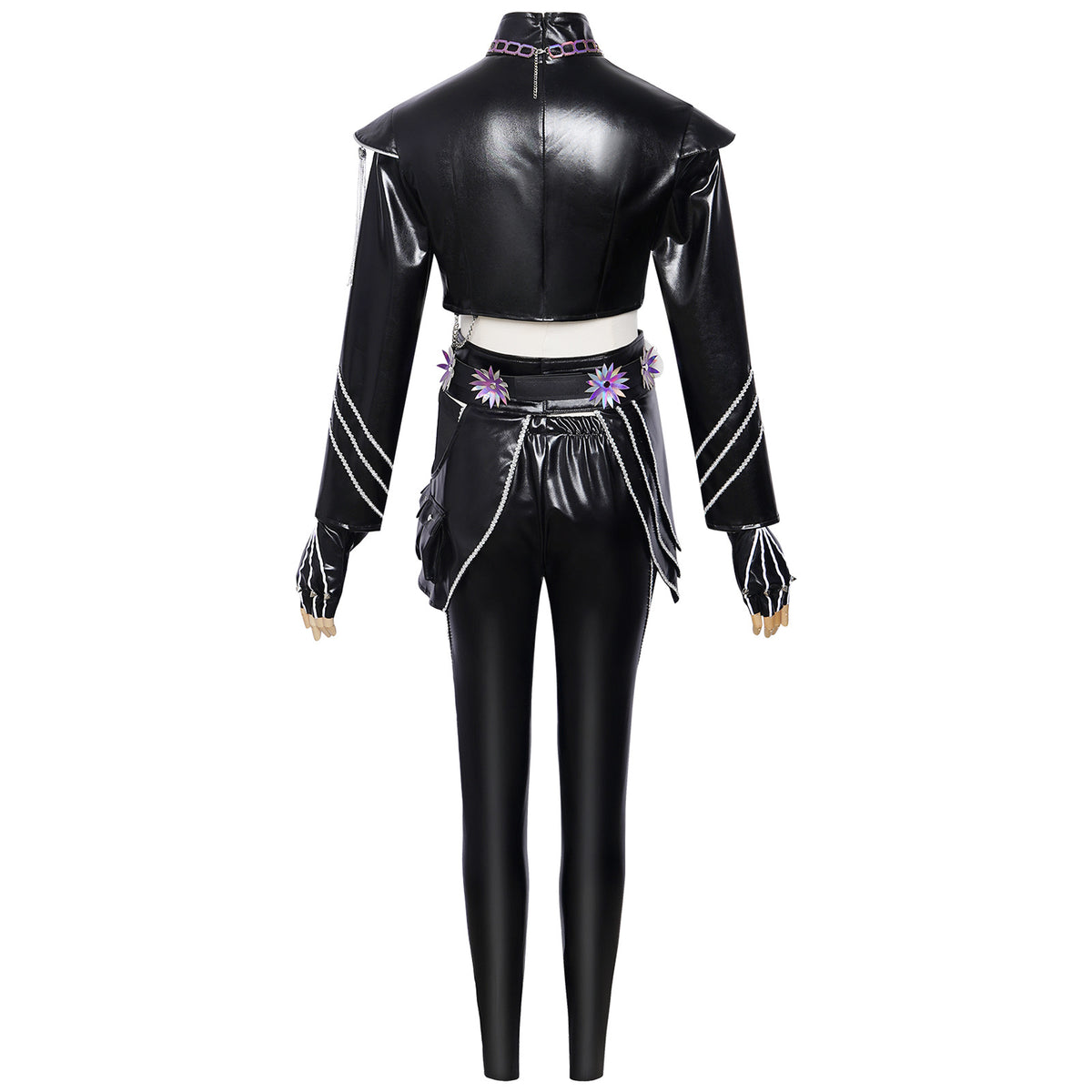 Witch Hunt cosplay costume Rumizo Emira black leather bodysuit cosplay