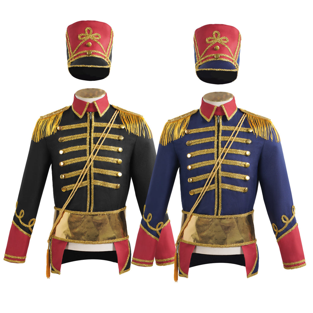 Halloween Cosplay Costume Noble Court Performance Top with Hat, Style Top