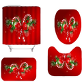 Merry & Bright: 4-Piece Christmas Bathroom Accessory Set