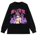 Japanese Anime Girl Oversized Streetwear T-Shirt-5