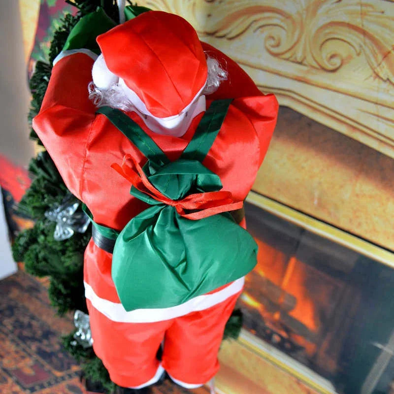 Climbing Santa Claus Christmas Tree Ornament