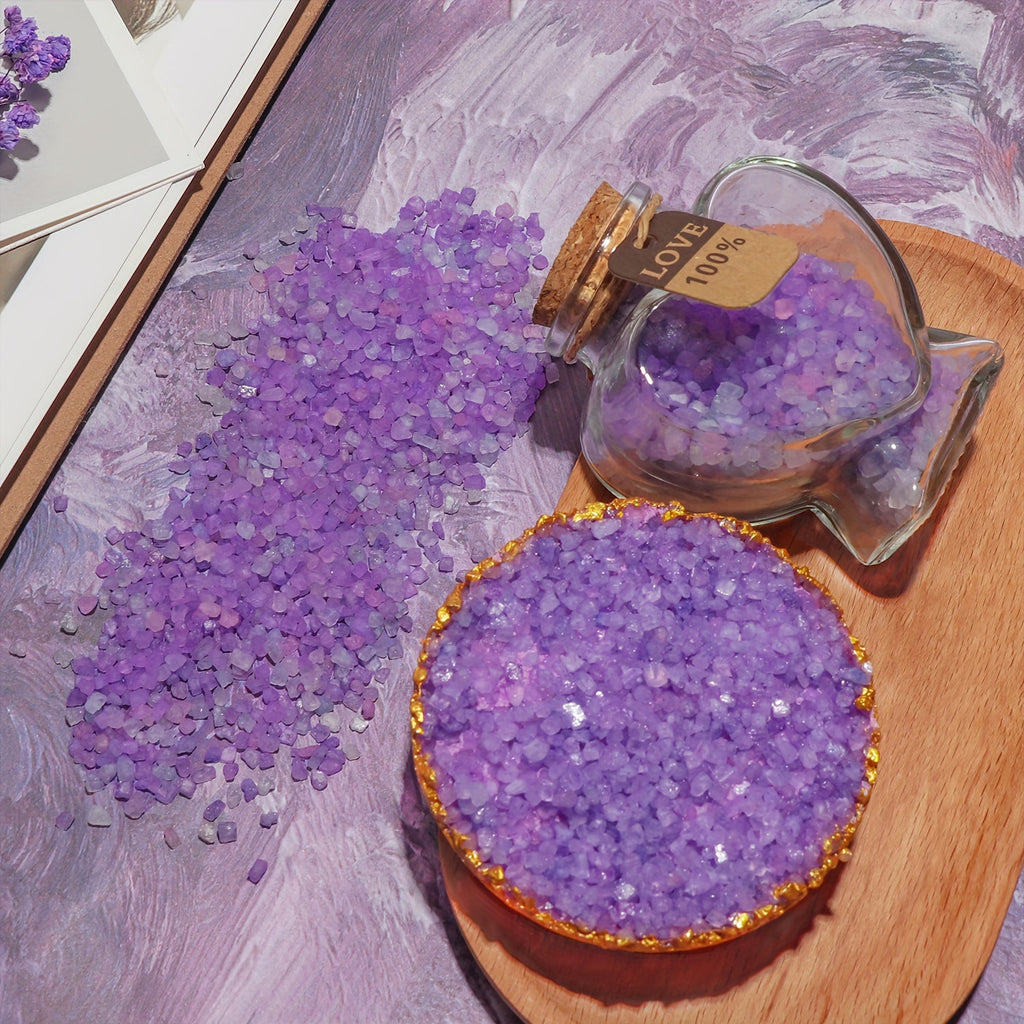 Crystal Bath Purple Salt Gift Set Lavender