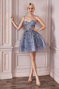 Strapless A-Line Short Dress-2