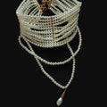 Accessory Multi layer Pearl Pendant Exaggerated Necklace