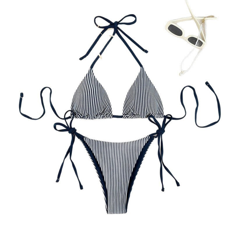 Halter Two-Piece Swimwear Women's Sexy Bikini Beach Hot Spring Swimming Suit