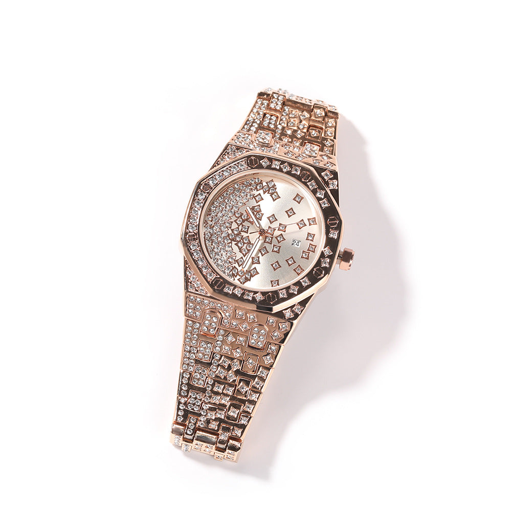 New Diamond-Studded Star Men's Watch Pers