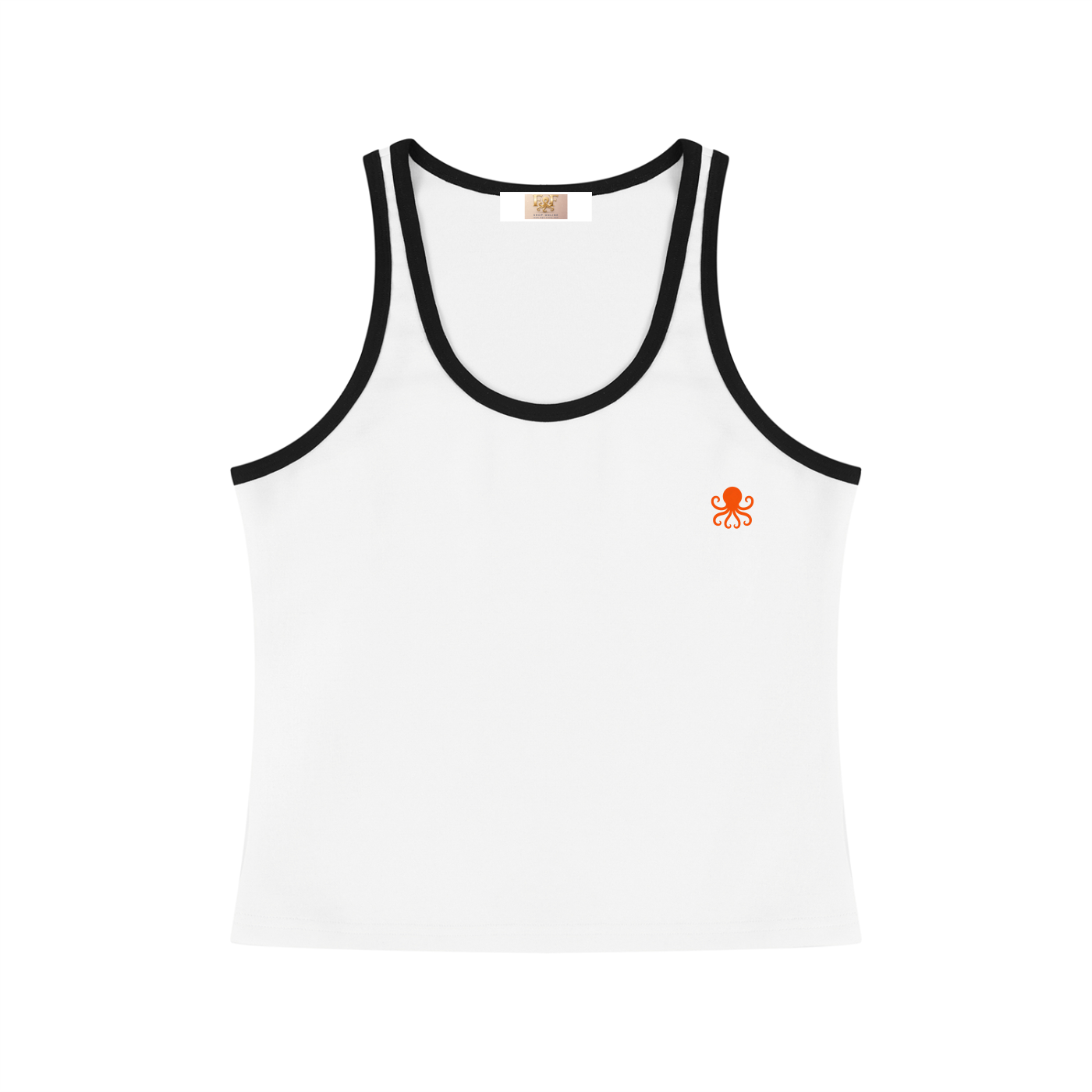 Women's Color Block Cropped Tank Top