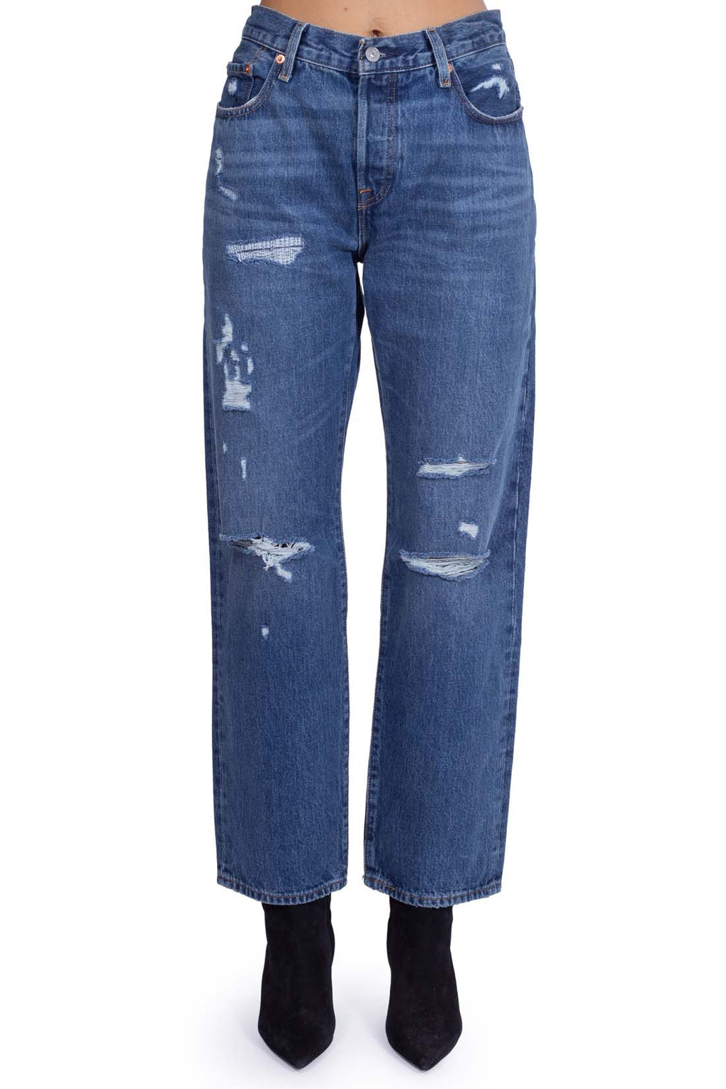 LEVI'S - Jeans donna 501 '90s con strappi-1