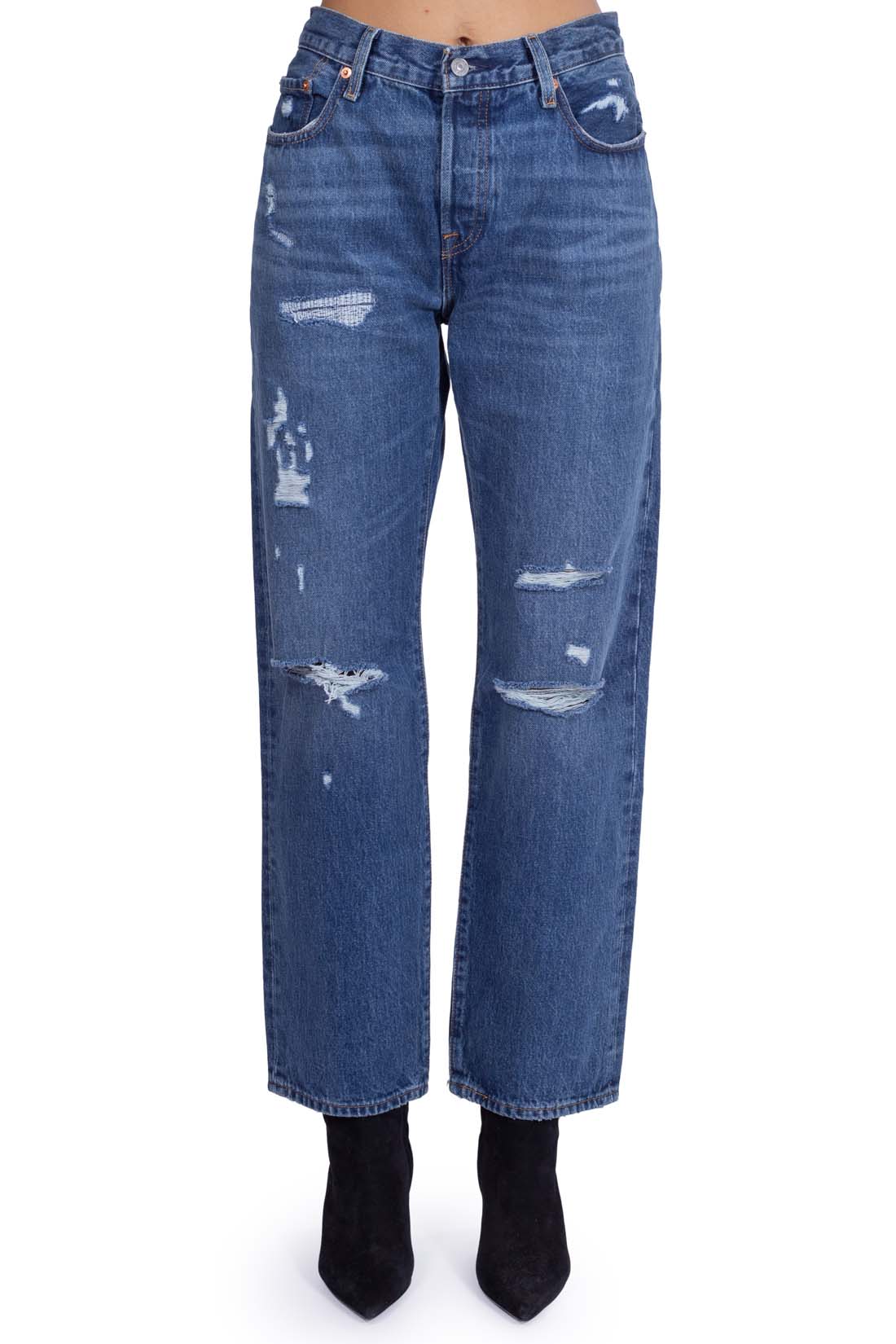 LEVI'S - Jeans donna 501 '90s con strappi-5