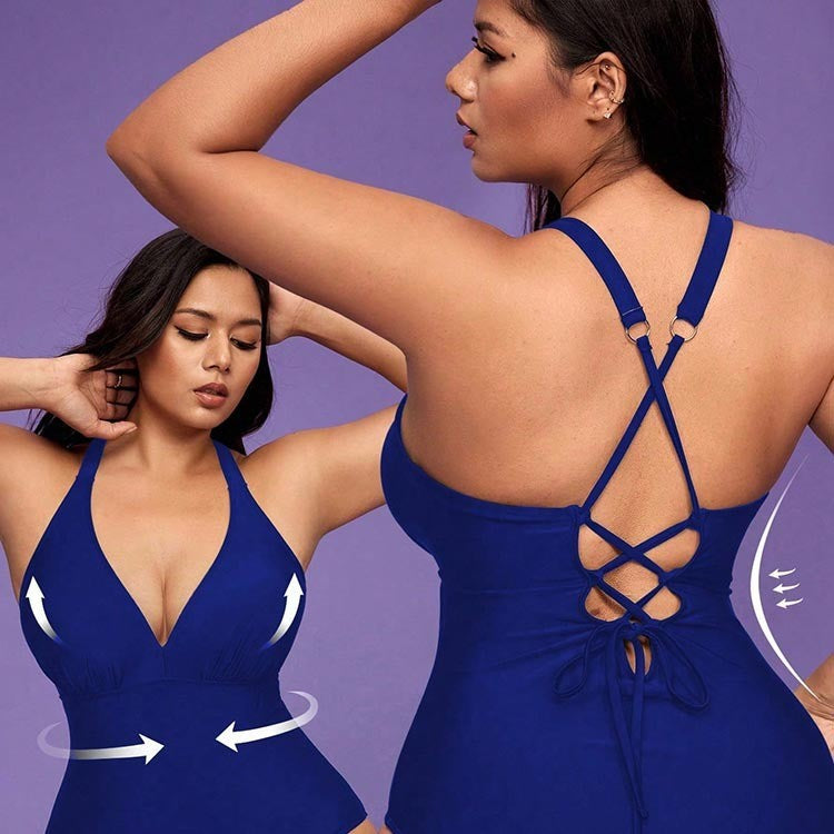 Plus Size Conservative One-Piece Swimsuit