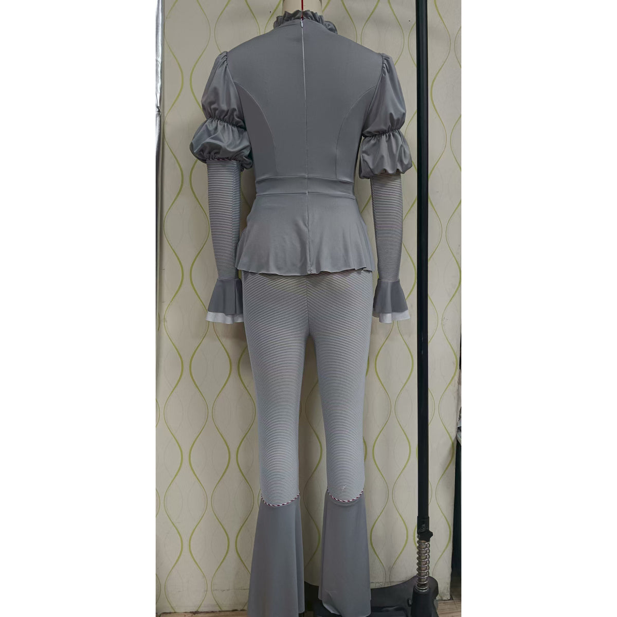 Horror Funny Pennywise Female Clown It Cosplay Costume Halloween Party Performance Outfit