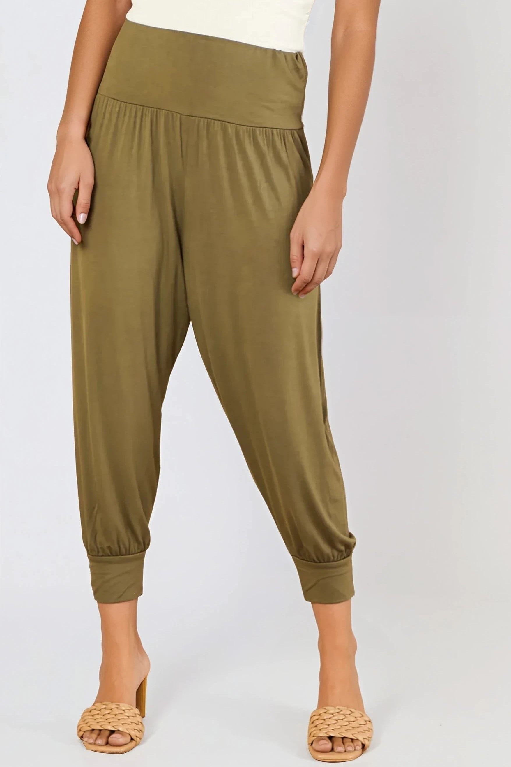 Khaki Harem Pants-4