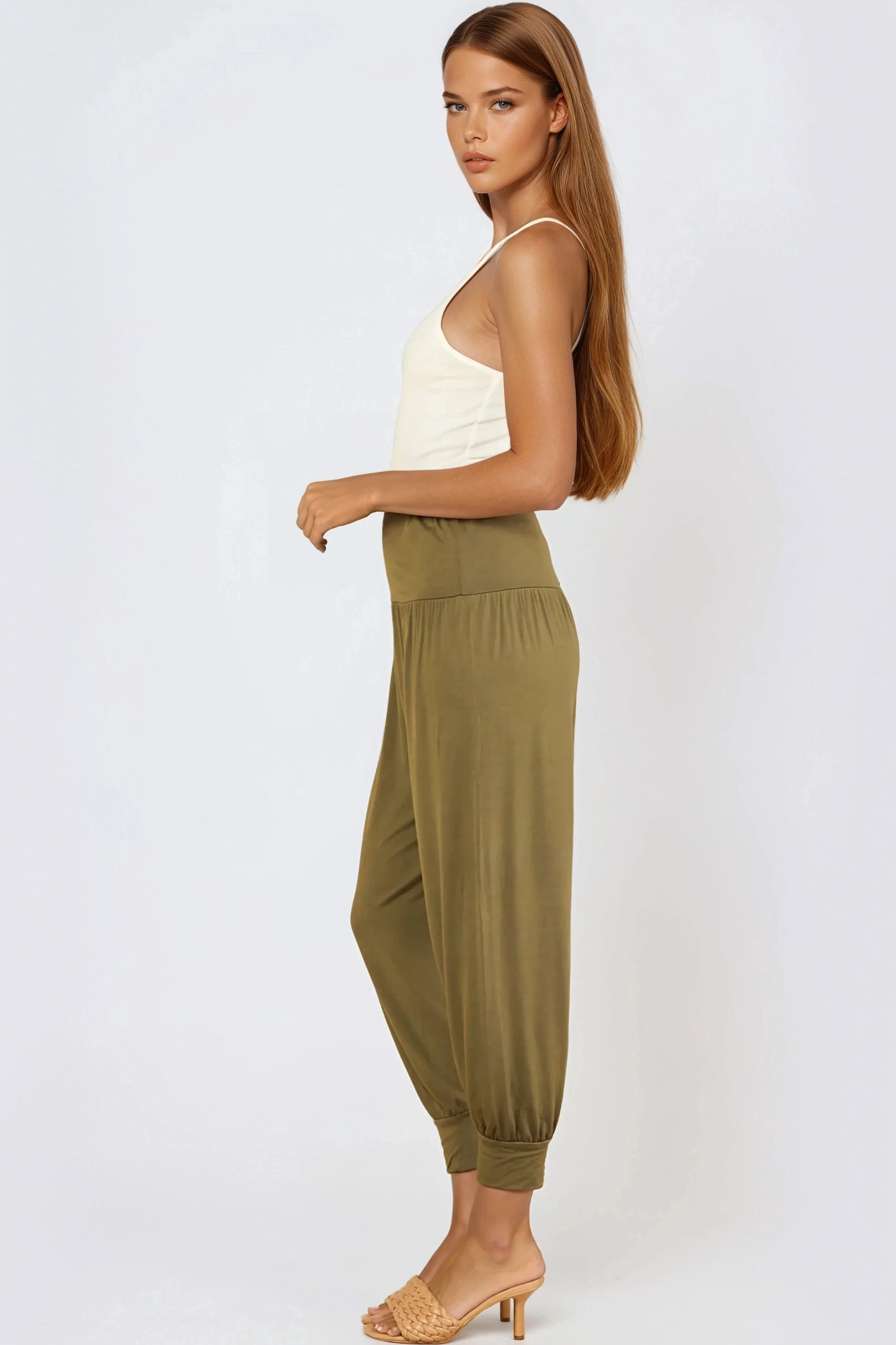 Khaki Harem Pants-2