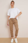 Camel Magic Drawstring Trousers-0