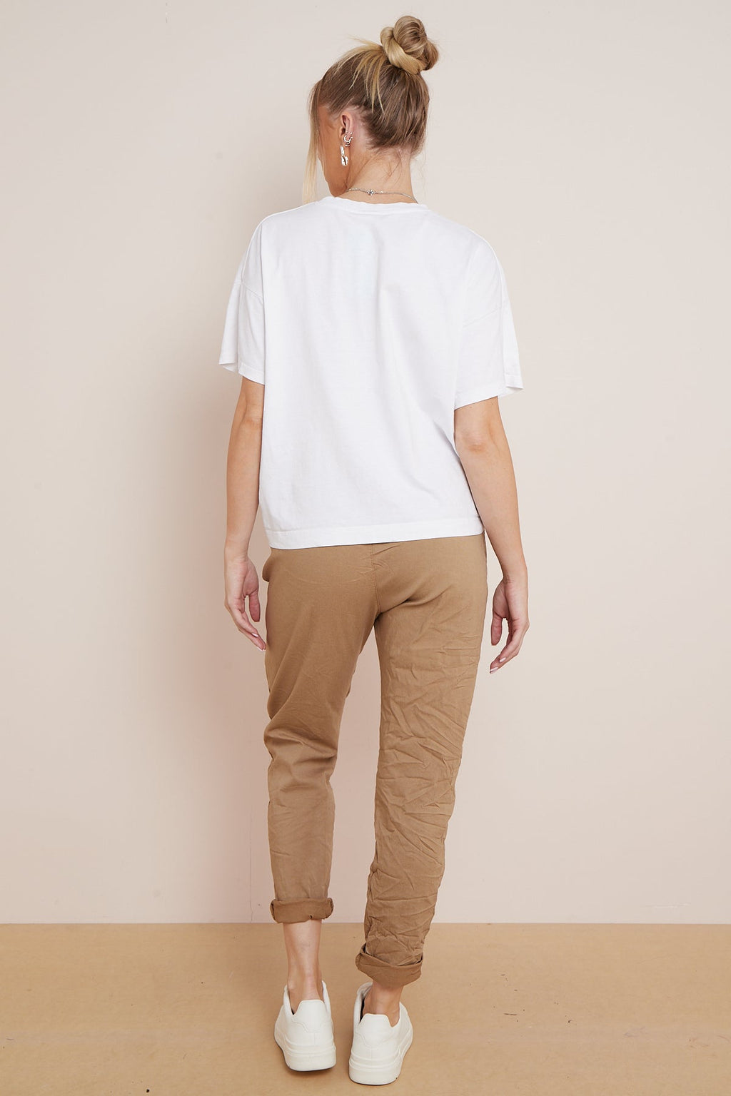 Camel Magic Drawstring Trousers-4