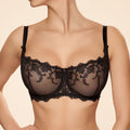 Ajour Elegy Sexy Sheer Mesh Balcony Bra-0
