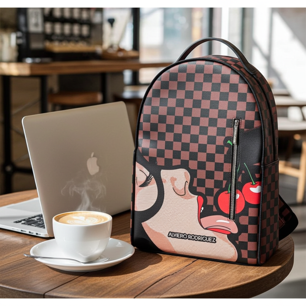 Alviero Street Backpack Cherry