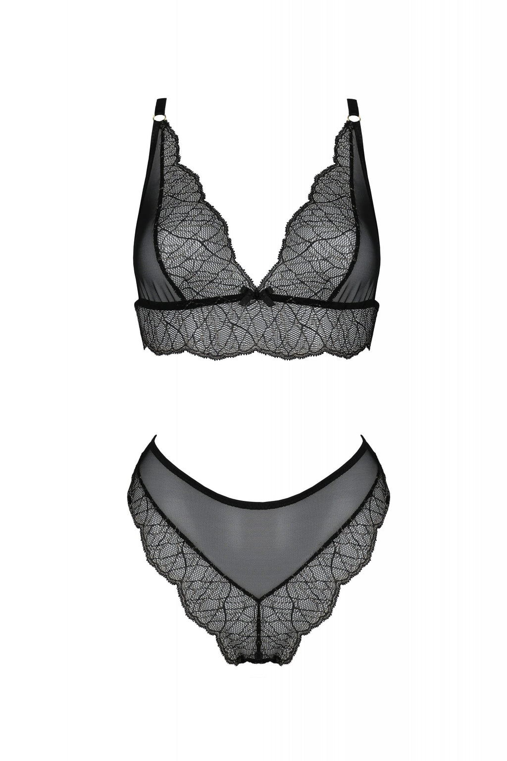 Soft Sheer Lace Top & Bikini Set Passion Amberly-2