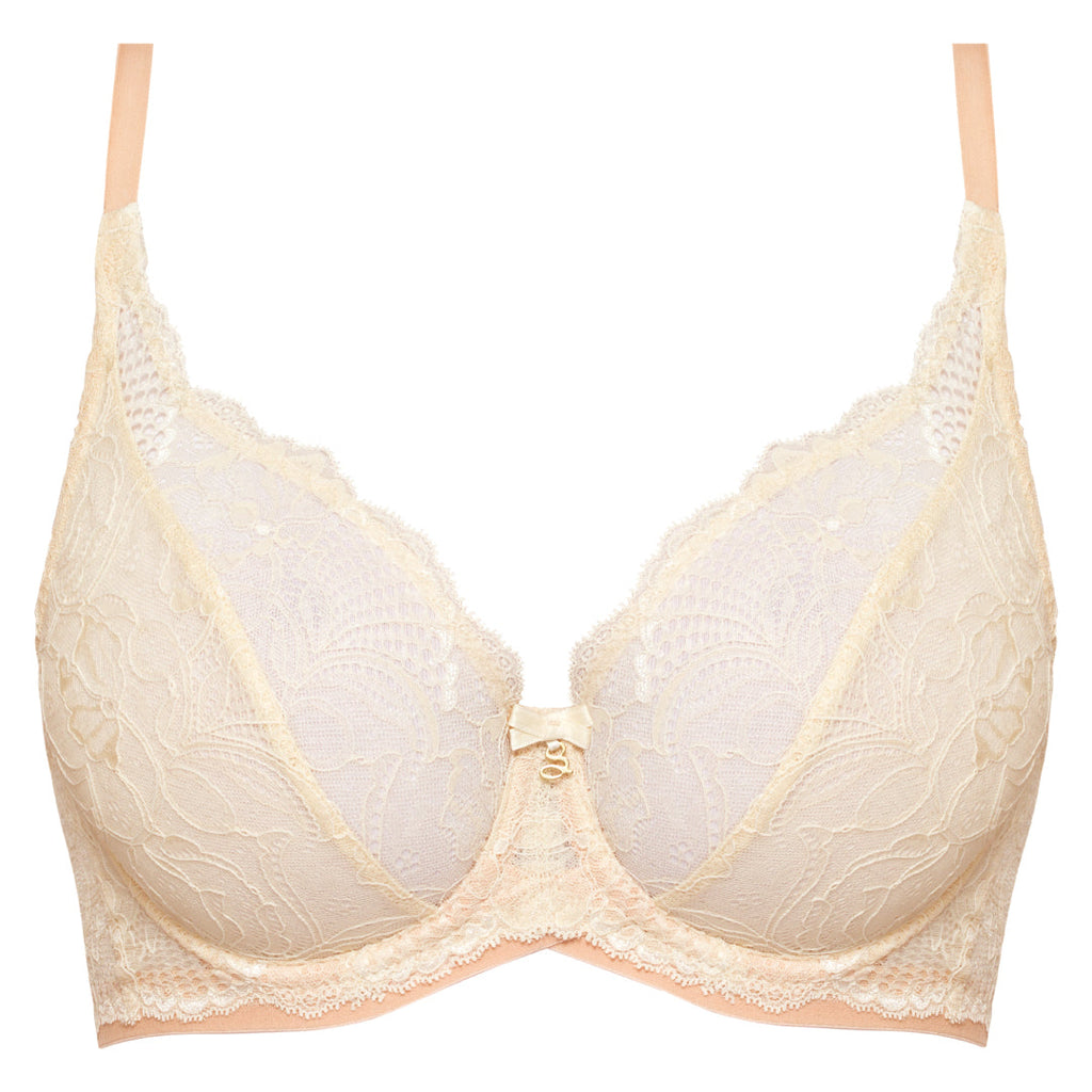 Sheer Lace Plunge Underwire Bra Anabelle-4