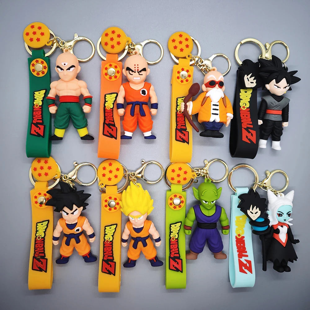 Anime Dragon Ball Keychain Son Goku Vegeta Piccolo-0