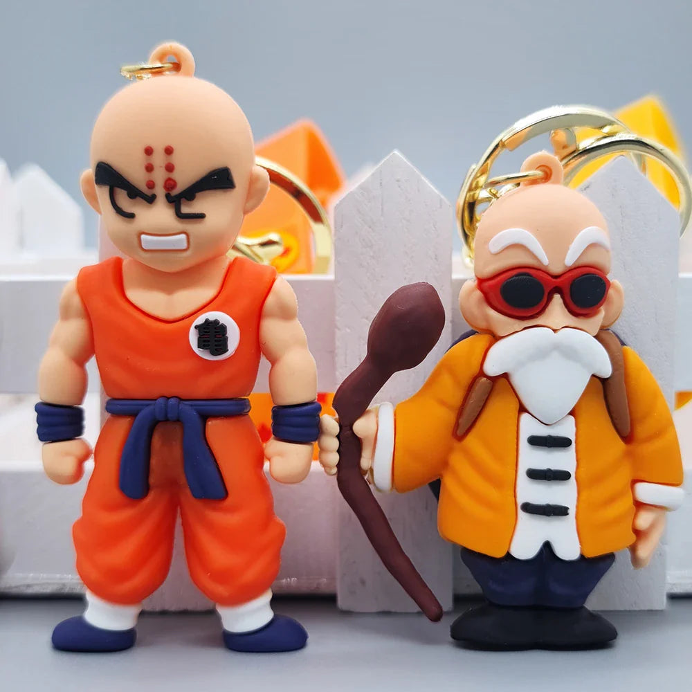 Anime Dragon Ball Keychain Son Goku Vegeta Piccolo-2