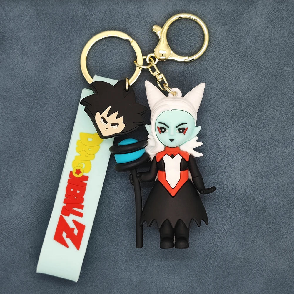 Anime Dragon Ball Keychain Son Goku Vegeta Piccolo-7