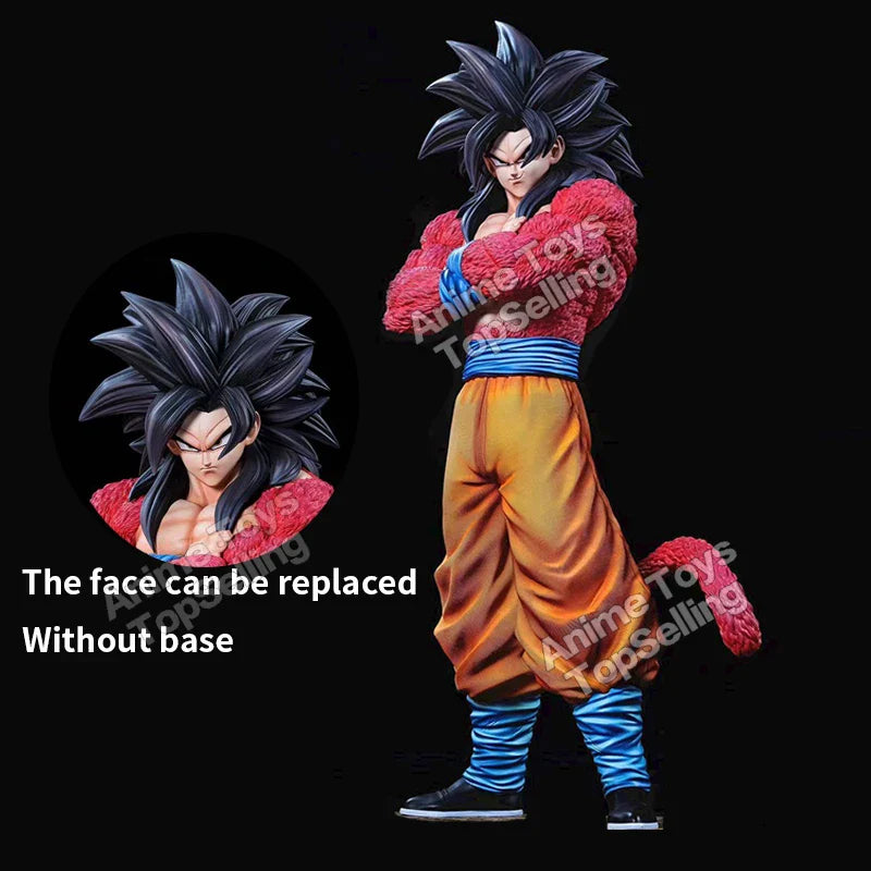 Anime Dragon Ball Super Saiyan 4 Goku Figure-5
