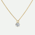 Willow Necklace | 9ct Yellow Gold 0.50ct Lab Grown Diamond Petal Necklace 18 Inches
