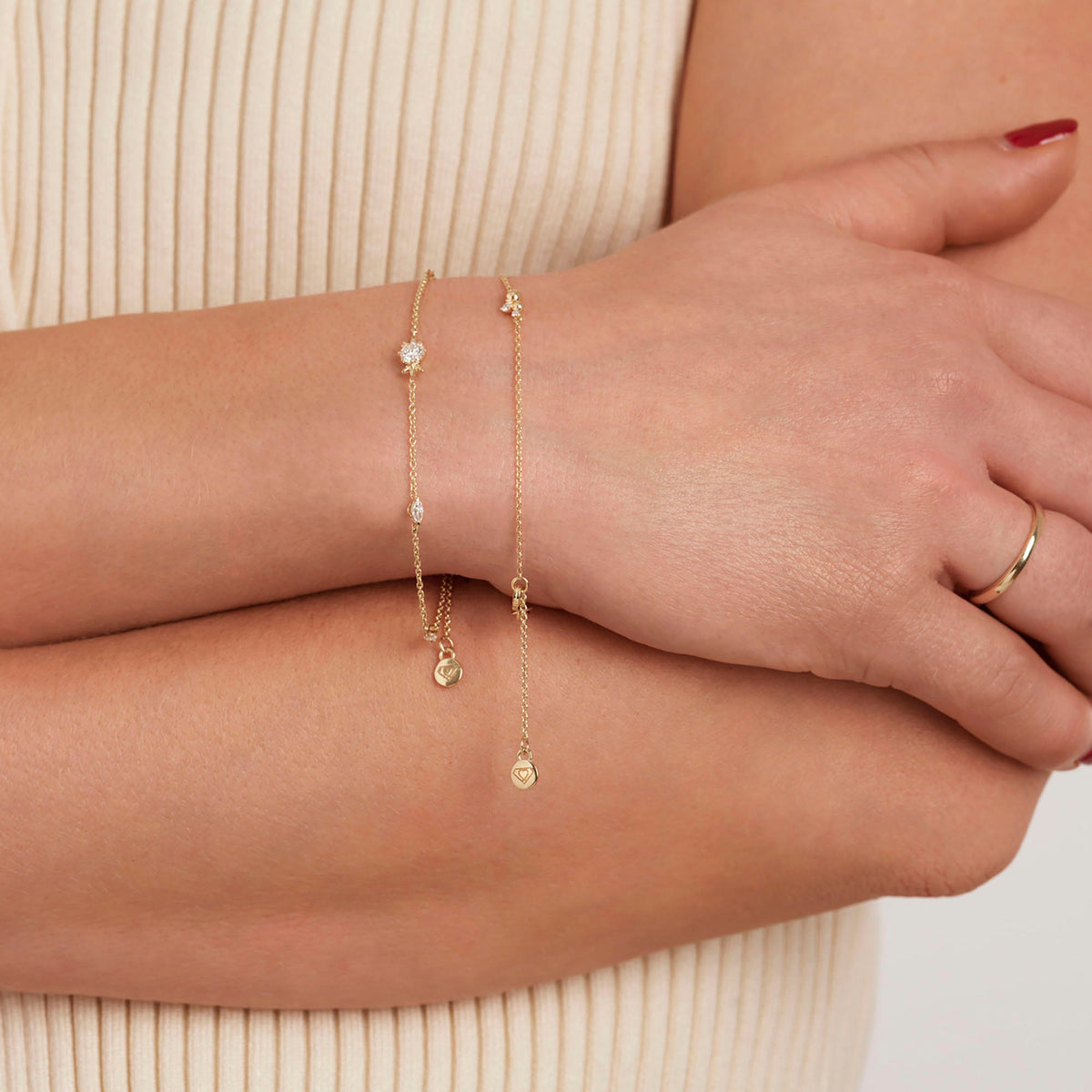 Luna Bracelet | 9ct Yellow Gold 0.19ct tw. Lab Grown Diamond Scatter Bracelet