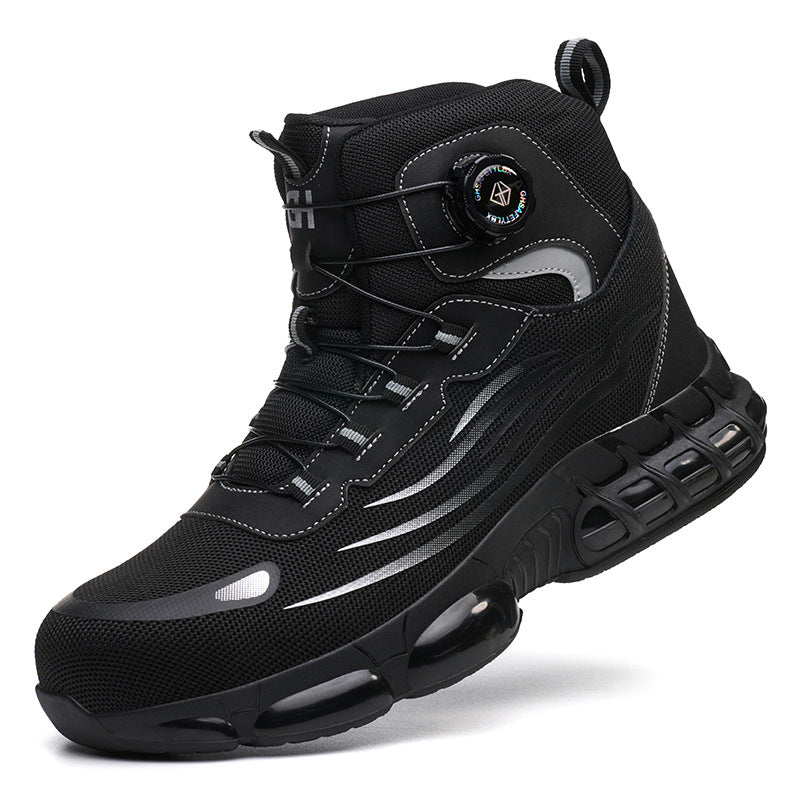 Men's anti smashing and anti piercing hiking work shoes are breathable for men