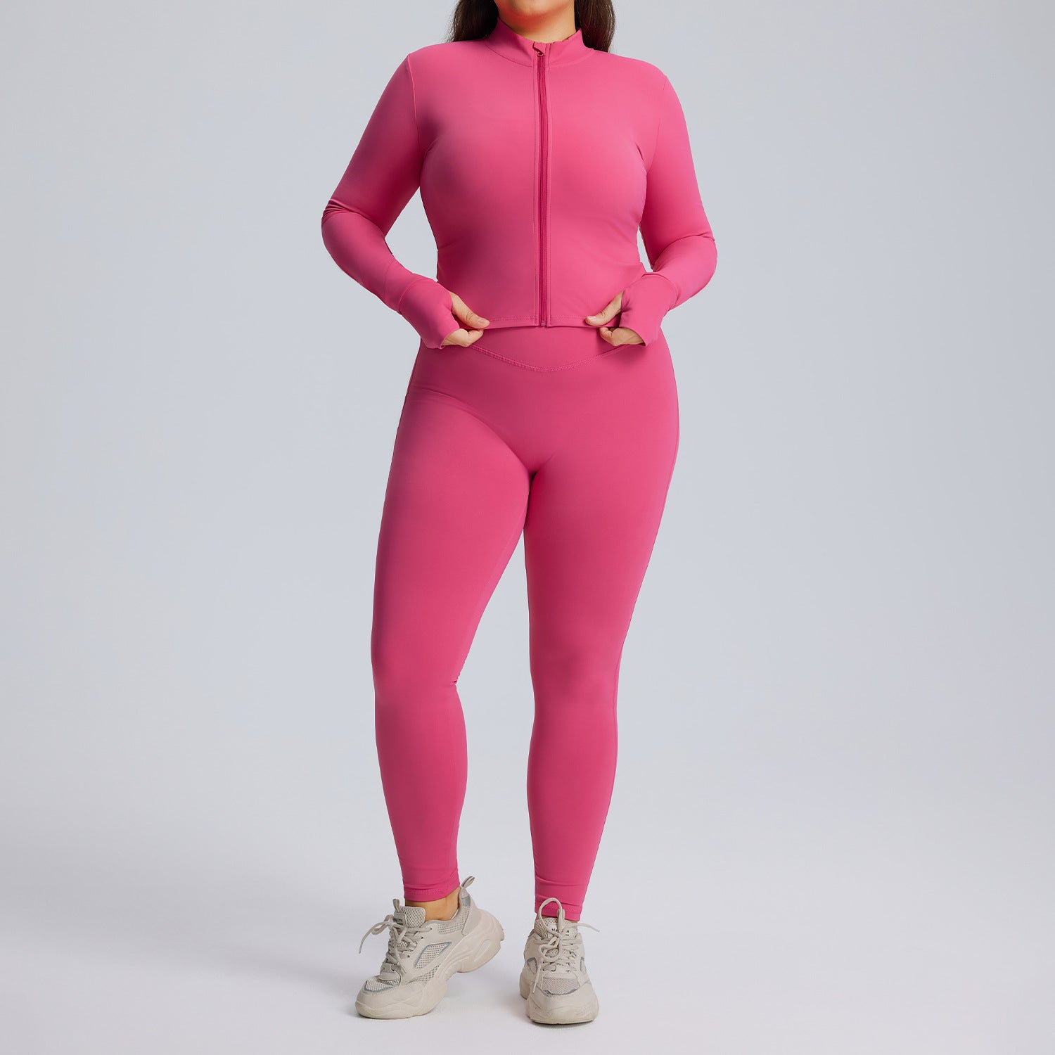 Women's Long Sleeved Yoga Suit Set