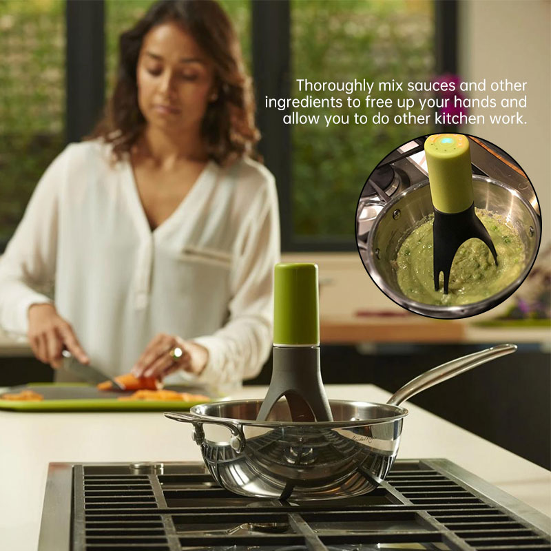 Dishwasher Safe Battery Operated Whisk - Triangle Design Hand Mixer for Blending Soup, Sauce, Eggs, Quick Baking & Cooking Tool