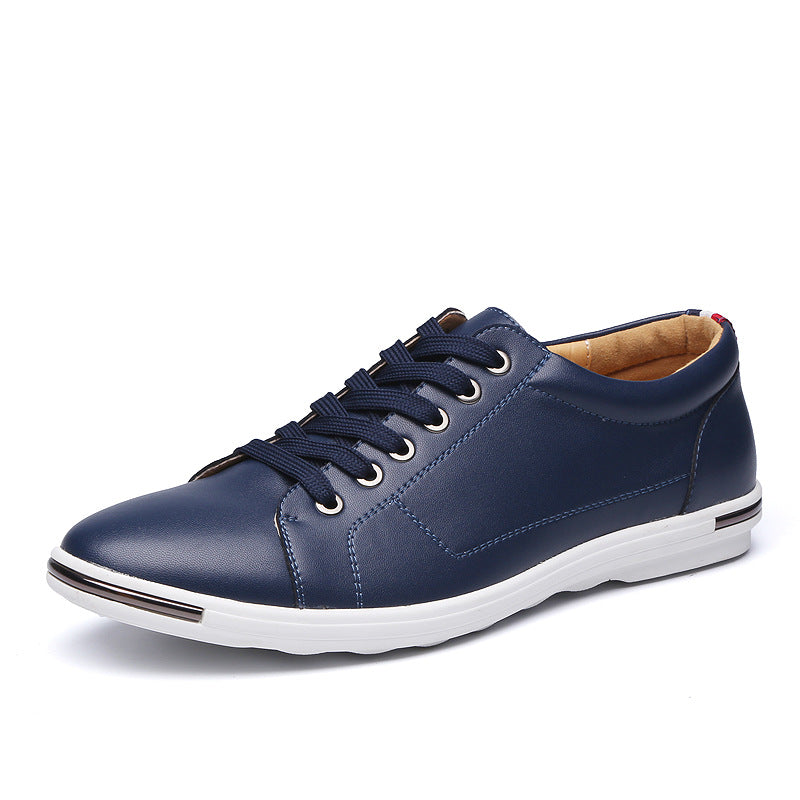 Student men's autumn Korean style trendy all-match casual sports shoes white flat shoes