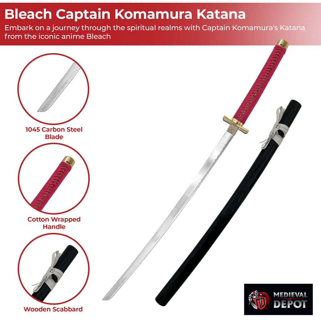 Bleach Anime Captain Komamura Katana A Regal Blade of the Soul Society-2