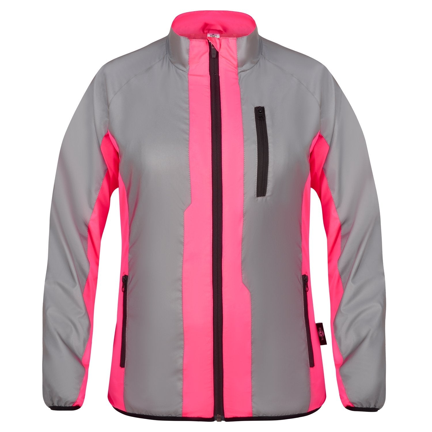 BTR Womens High Visibility Reflective Cycling & Running Jacket.