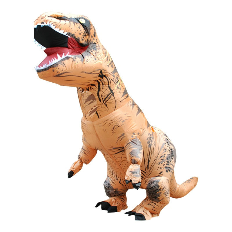 Unique Adult T-REX Inflatable Costume Christmas Cosplay Dinosaur Animal Jumpsuit Halloween Costume for Women Men