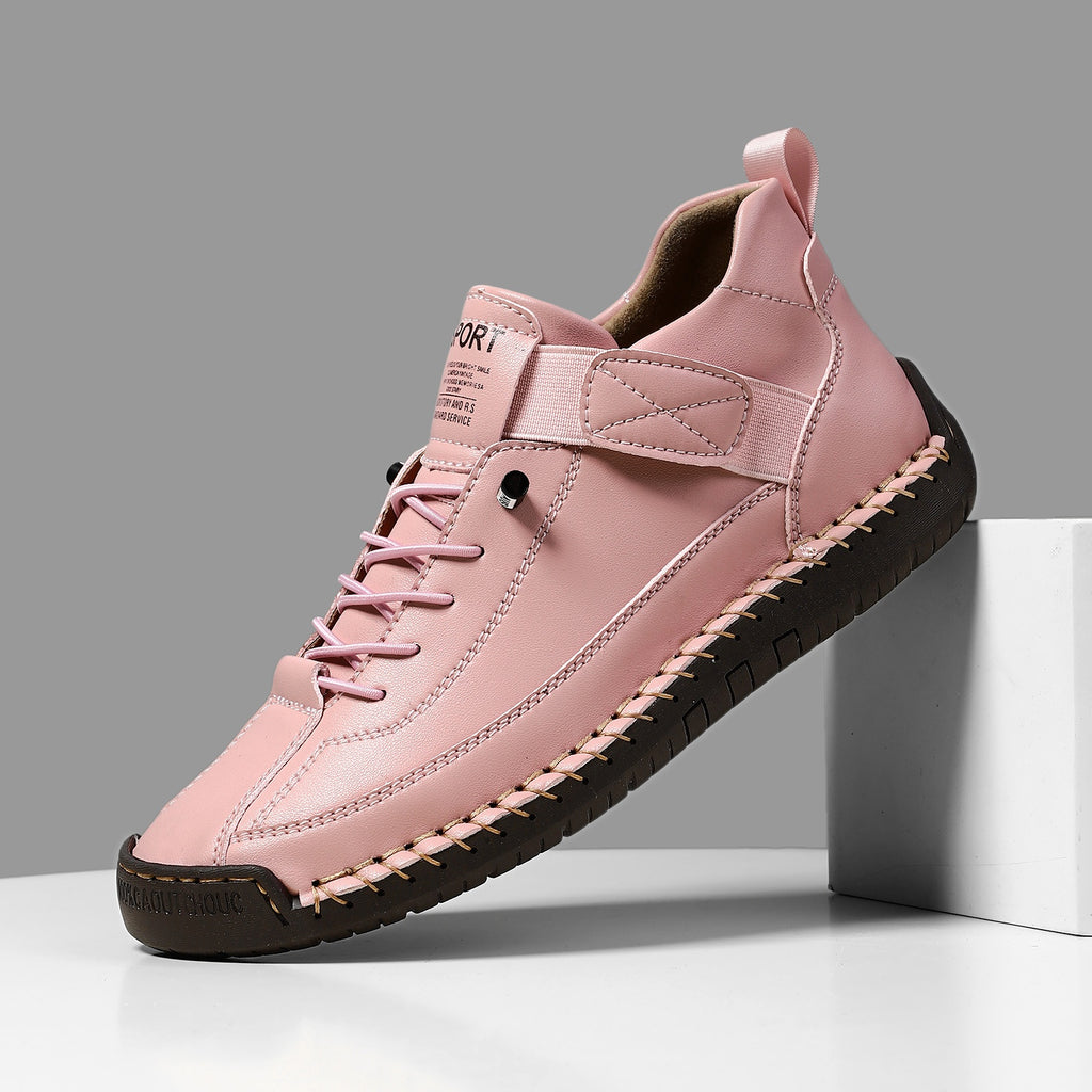 Men's mid top Martin boots outdoor casual workwear stitched men's shoes