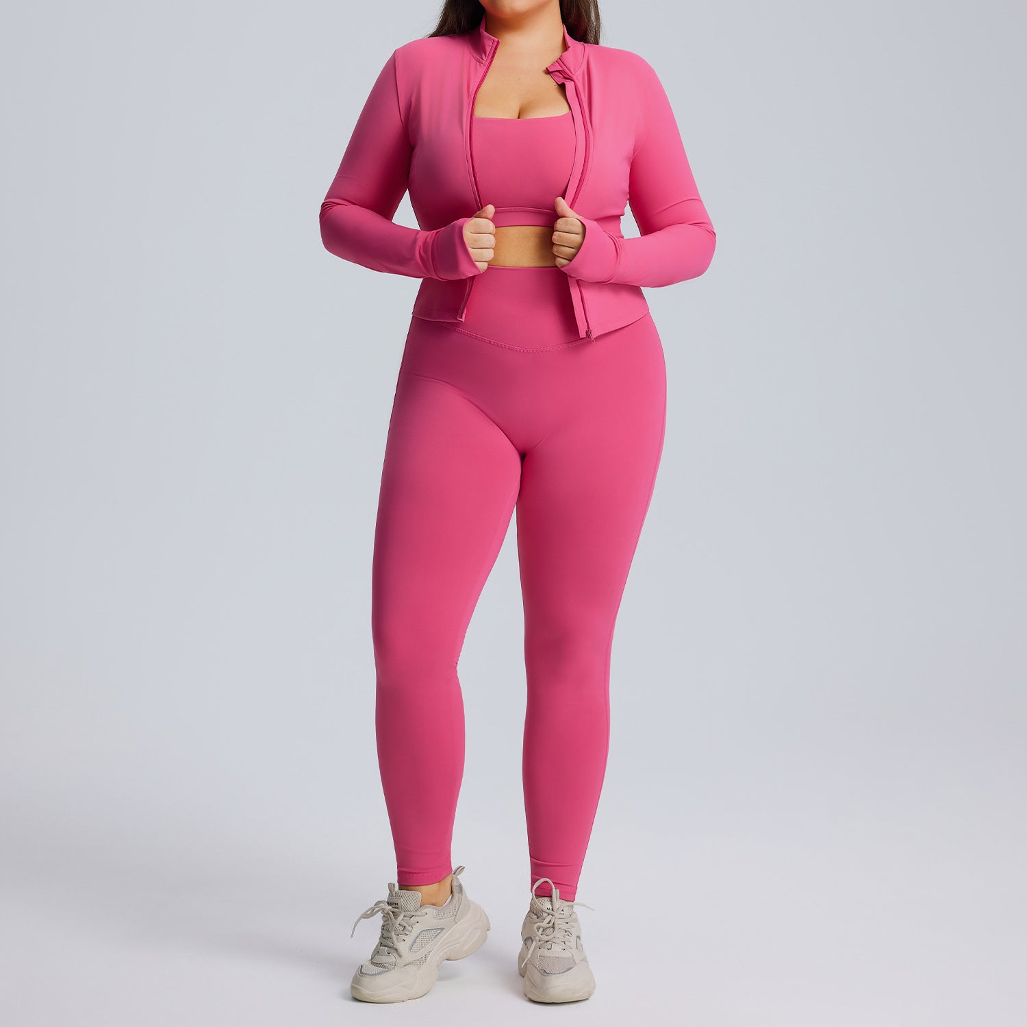 Women's Long Sleeved Yoga Suit Set