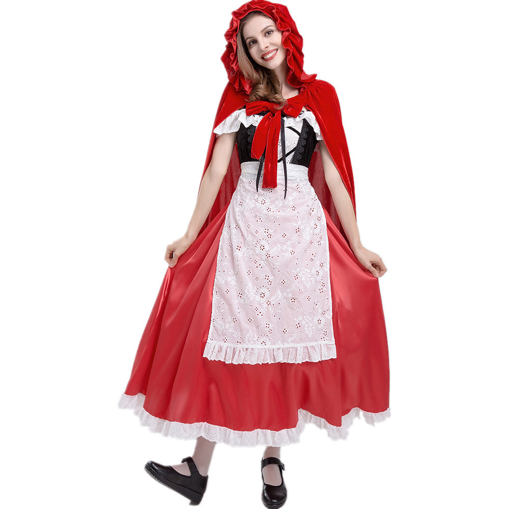 Halloween costume Little Red Riding Hood cosplay game uniform Children's Day stage performance princess dress
