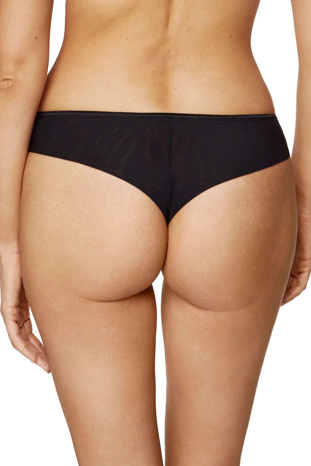 Sheer Mesh Thong Panty Gorteks Coco Black-1