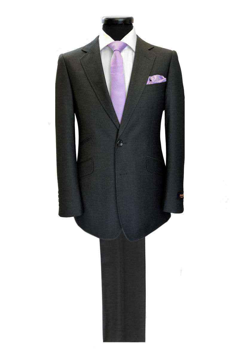 Charcoal 2-button Regular Fit Suit-0